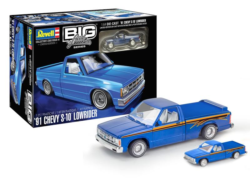 【絶版】Revell 1/25 '91 Chevy S-10 Lowrider Kit de construção de modelos Revell 1991 Chevy S-10 Lowrider 1:25